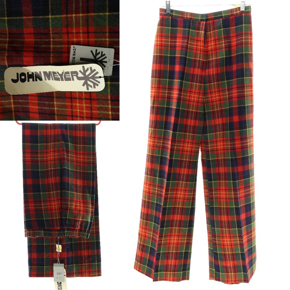NWT John Meyer DEAD STOCK VINTAGE Women's Pants Size 14 Christmas Colors
